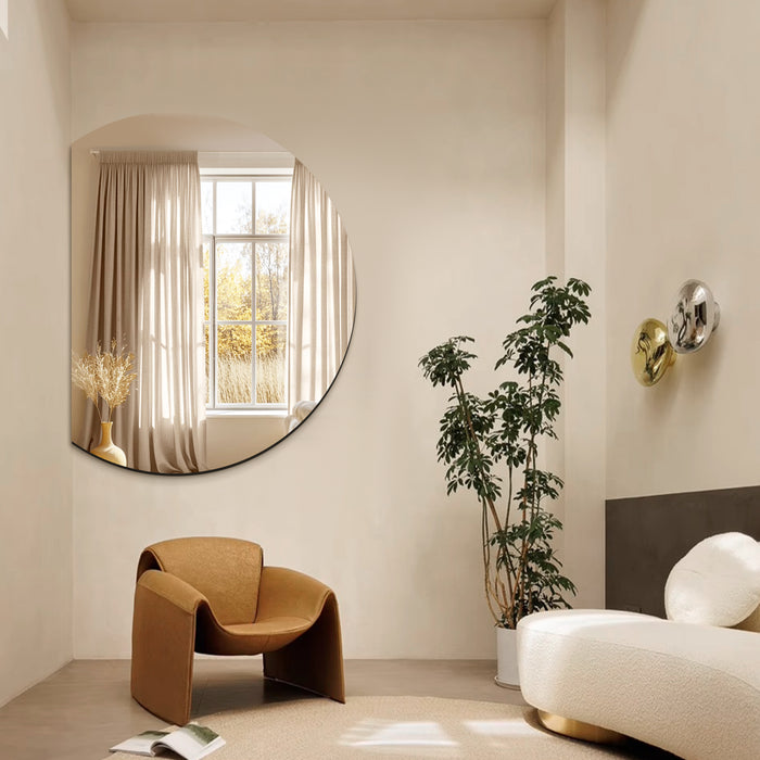 Alora Curved 1050 x 1500 Polished Edge Mirror - Image 3