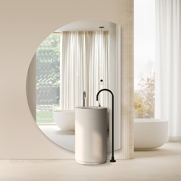 Alora Curved 1200 x 1700 Polished Edge Mirror - Image 2
