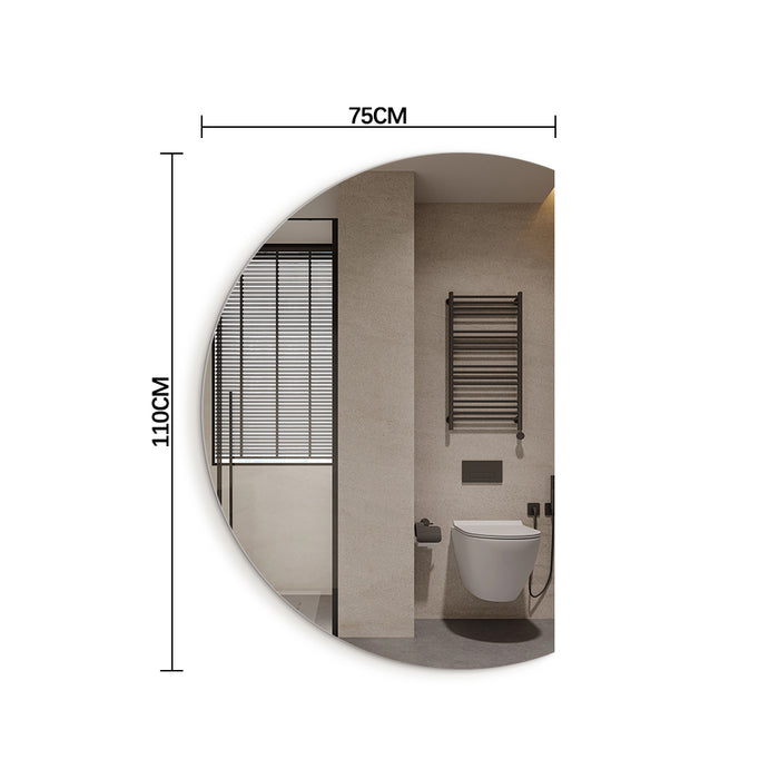 Alora Curved 750 x 1100 Polished Edge Mirror - Image 4