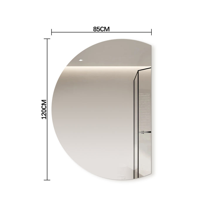 Alora Curved 850 x 1200 Polished Edge Mirror - Image 4