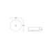 Amara 395 Matte White Round Fluted Above Counter Basin dimensions