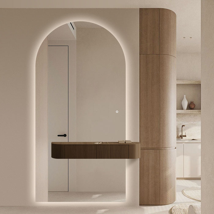 Arched 1000 x 2000 LED Mirror - Three Light Temperatures
