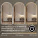 Arched 1000 x 2000 LED Mirror - Three Light Temperatures - Image 4