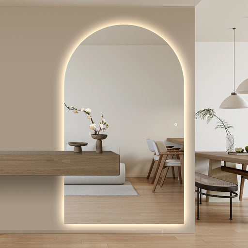 Arched 1200 x 2000 LED Mirror - Three Light Temperatures - Image 2