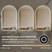 Arched 1200 x 2000 LED Mirror - Three Light Temperatures - Image 4