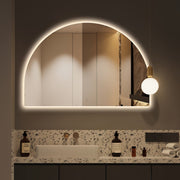 Arched Touchless 1200 x 800 LED Mirror - Three Light Temperatures - Acqua Bathrooms