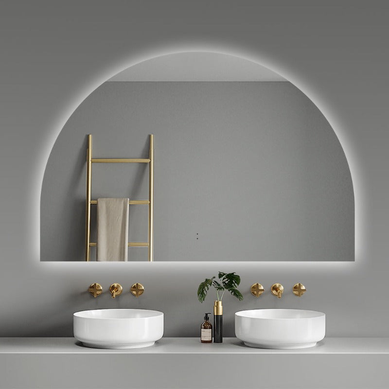 Indulge | Arched Touchless 1200 x 800 LED Mirror - Three Light Temperatures - Acqua Bathrooms