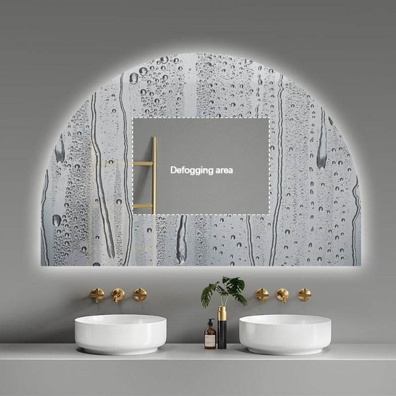 Indulge | Arched Touchless 1200 x 800 LED Mirror - Three Light Temperatures - Acqua Bathrooms