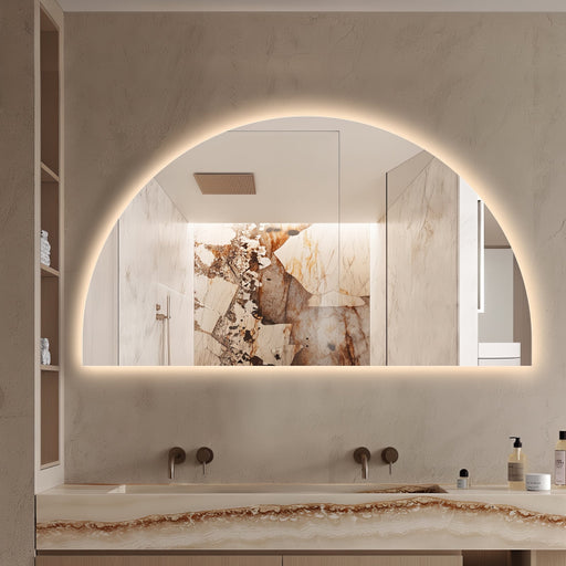 Arched Touchless 1800 x 1000 LED Mirror - Three Light Temperatures - Acqua Bathrooms