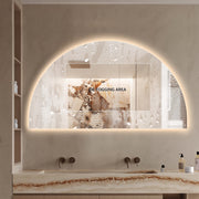Arched Touchless 1800 x 1000 LED Mirror - Three Light Temperatures - Acqua Bathrooms