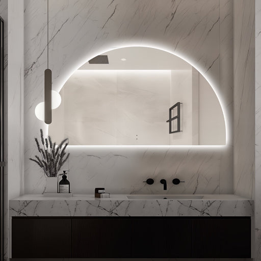 Arched Touchless 1800 x 1000 LED Mirror - Three Light Temperatures - Acqua Bathrooms