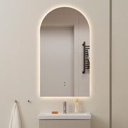 Indulge | Arched Touchless 500 x 900 LED Mirror - Three Light Temperatures - Acqua Bathrooms