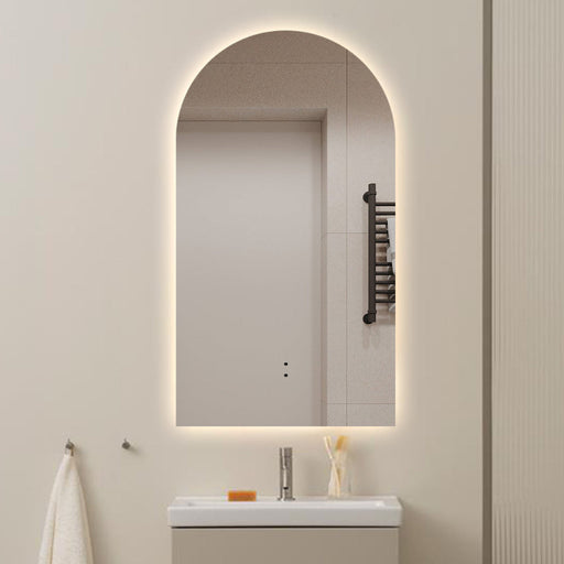 Indulge | Arched Touchless 500 x 900 LED Mirror - Three Light Temperatures - Acqua Bathrooms