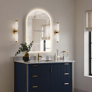 Arched Touchless 500 x 900 LED Mirror - Three Light Temperatures - Acqua Bathrooms