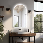 Arched Touchless 500 x 900 LED Mirror - Three Light Temperatures - Acqua Bathrooms