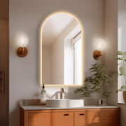Arched Touchless 500 x 900 LED Mirror - Three Light Temperatures - Acqua Bathrooms