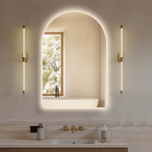 Arched Touchless 600 x 900 LED Mirror - Three Light Temperatures - Acqua Bathrooms