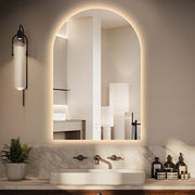 Arched Touchless 600 x 900 LED Mirror - Three Light Temperatures - Acqua Bathrooms