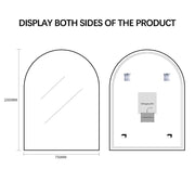 Indulge | Arched Touchless 750 x 1000 LED Mirror - Three Light Temperatures - Acqua Bathrooms