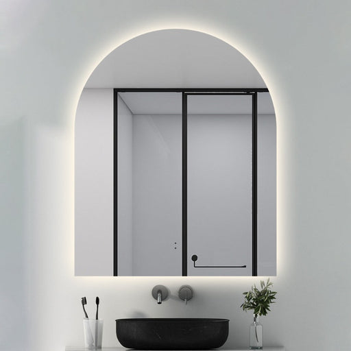 Indulge | Arched Touchless 900 x 1100 LED Mirror - Three Light Temperatures - Acqua Bathrooms
