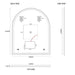 Indulge | Arched Touchless 900 x 1100 LED Mirror - Three Light Temperatures - Acqua Bathrooms