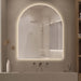 Arched Touchless 900 x 1100 LED Mirror - Three Light Temperatures - Acqua Bathrooms