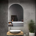 Indulge | Arched Brushed Stainless Framed Mirror - Acqua Bathrooms