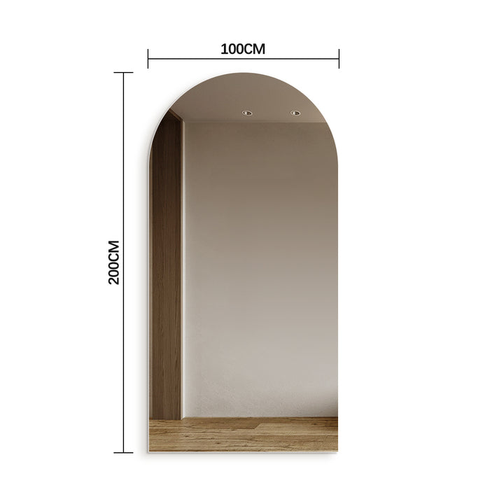 Arched 1000 x 2000 Polished Edge Mirror - Image 4