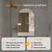 Arched 1200 x 2000 Polished Edge Mirror - Image 3