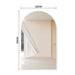 Arched 1200 x 2000 Polished Edge Mirror - Image 4