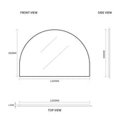 Indulge | Arched 1200 x 800 Polished Edge Mirror - Acqua Bathrooms