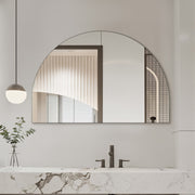 Arched 1200 x 800 Polished Edge Mirror - Acqua Bathrooms