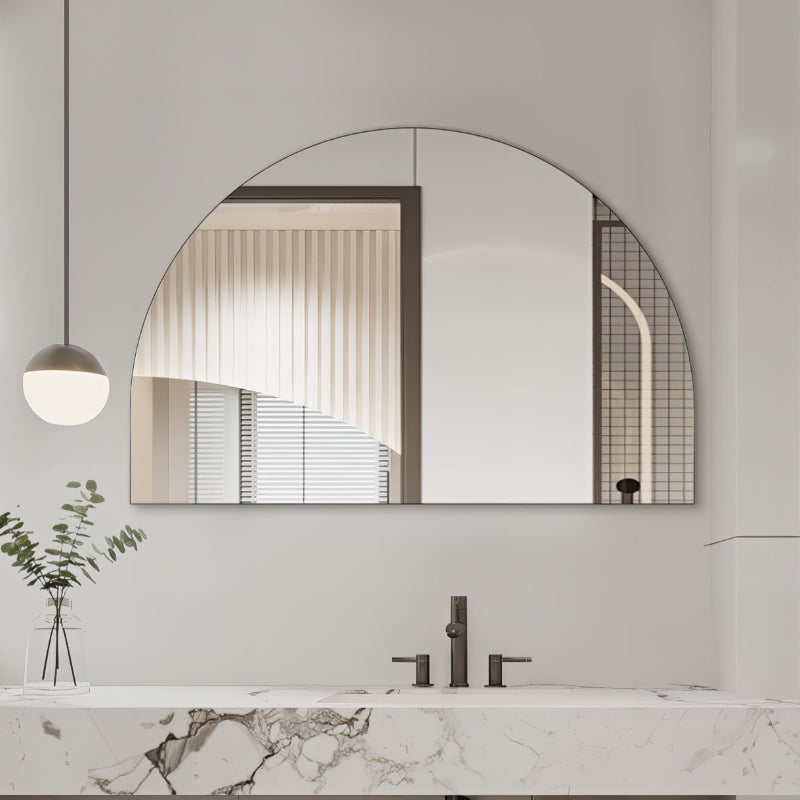 Arched 1200 x 800 Polished Edge Mirror - Acqua Bathrooms