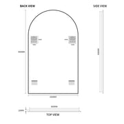 Indulge | Arched 600 x 900 Polished Edge Mirror - Acqua Bathrooms