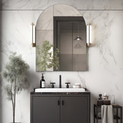 Arched 750 x 1000 Polished Edge Mirror - Acqua Bathrooms