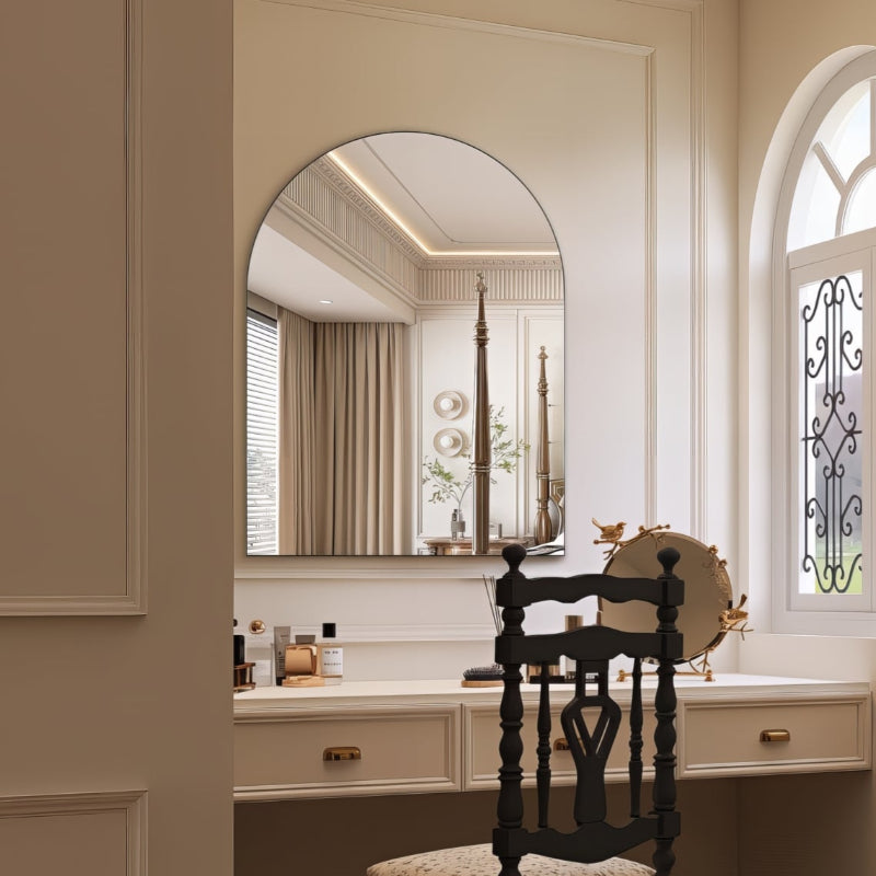 Arched 750 x 1000 Polished Edge Mirror - Acqua Bathrooms