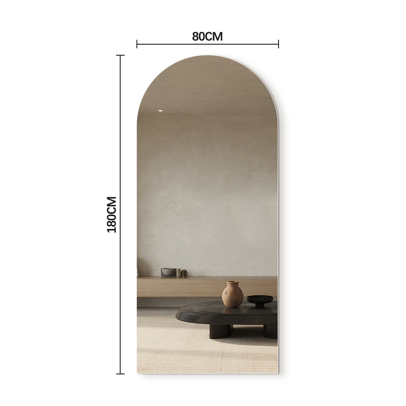 Arched 800 x 1800 Polished Edge Mirror - Image 4