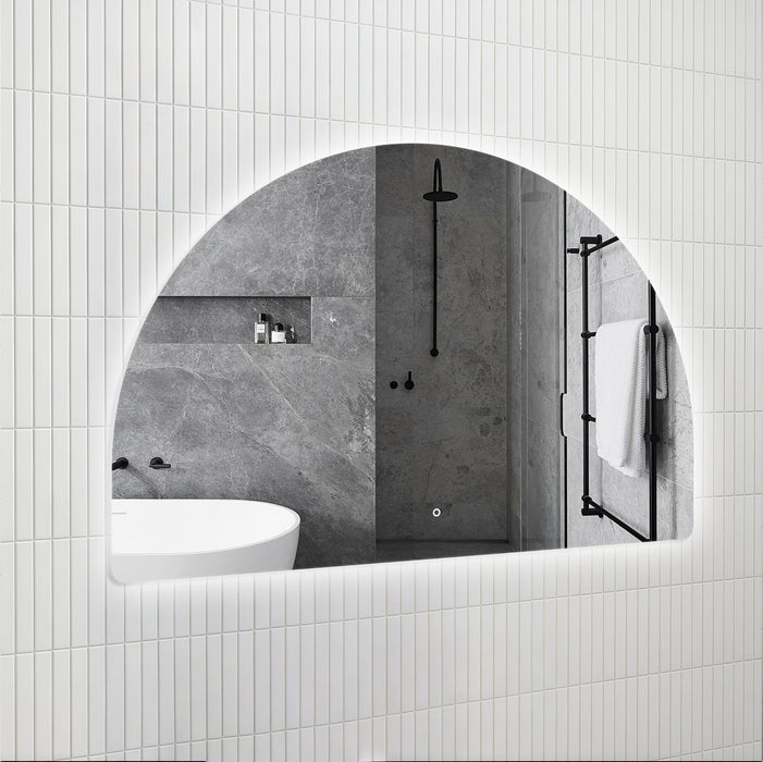 Arched 1500 x 1000 LED Mirror - Three Light Temperatures
