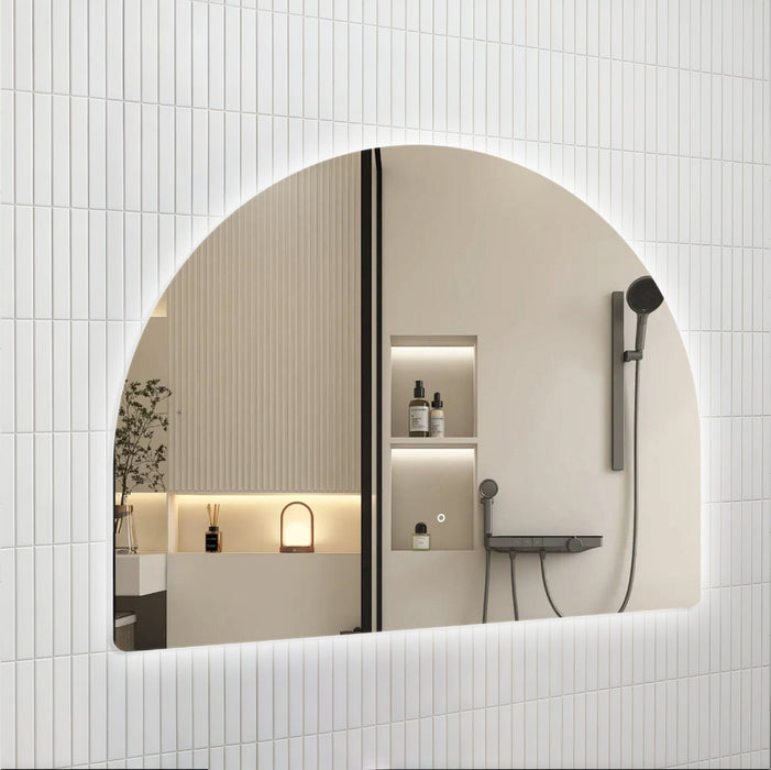 Arched 900 x 900 LED Mirror - Three Light Temperatures