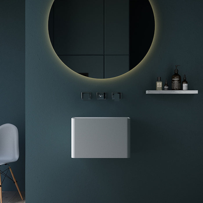 Arco 450mm Solid Surface Stone Wall Hung Basin