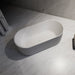 Artemis Fluted Matte White Designer Round Freestanding Bath - Acqua Bathrooms