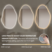 Aurelle 700 x 1100 Touchless LED Mirror - Three Light Temperatures - Image 5
