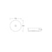 Ava 350 Matte White Round Semi Insert Basin dimensions