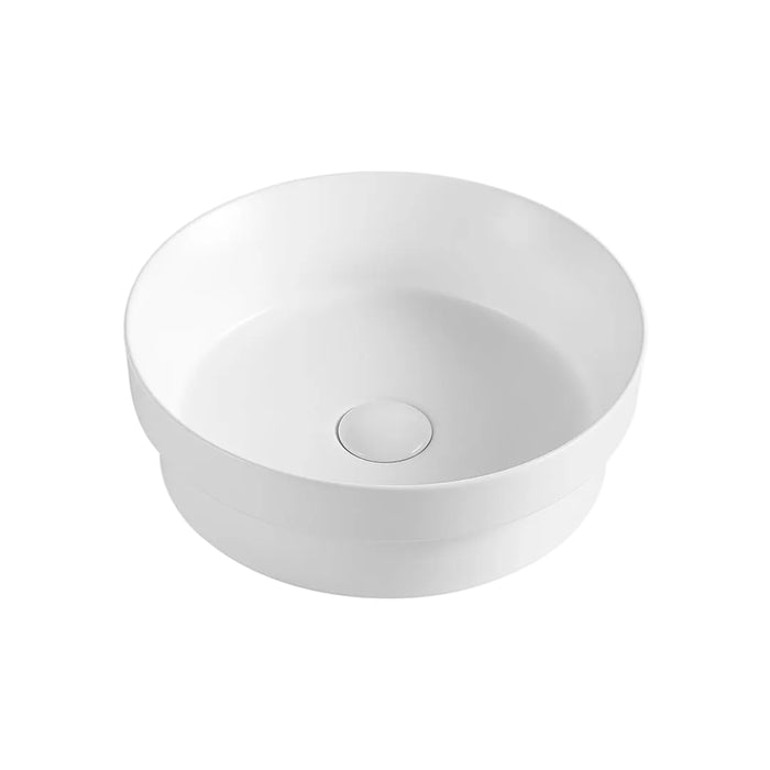 Ava 395 Matte White Round Semi Insert Basin