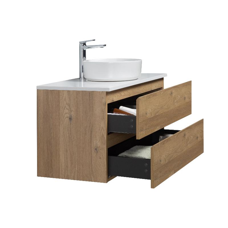Avia 900mm Natural Oak Wall Hung Vanity - Acqua Bathrooms