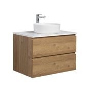 Avia 750mm Natural Oak Wall Hung Vanity - Acqua Bathrooms