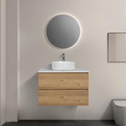 Avia 750mm Natural Oak Wall Hung Vanity - Acqua Bathrooms