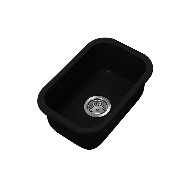 Marlowe 330 Matte Black Butler Kitchen & Laundry Sink Package