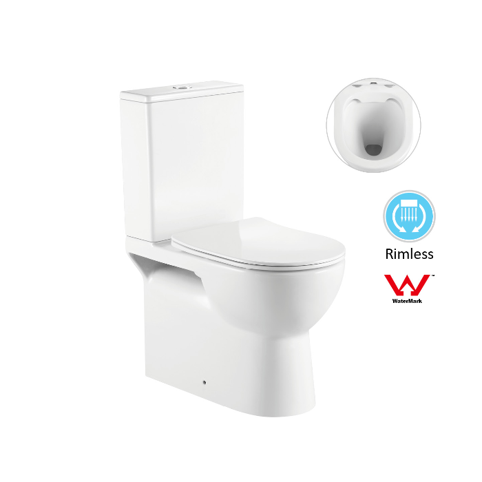Bella Rimless Back to Wall Toilet Suite - Acqua Bathrooms
