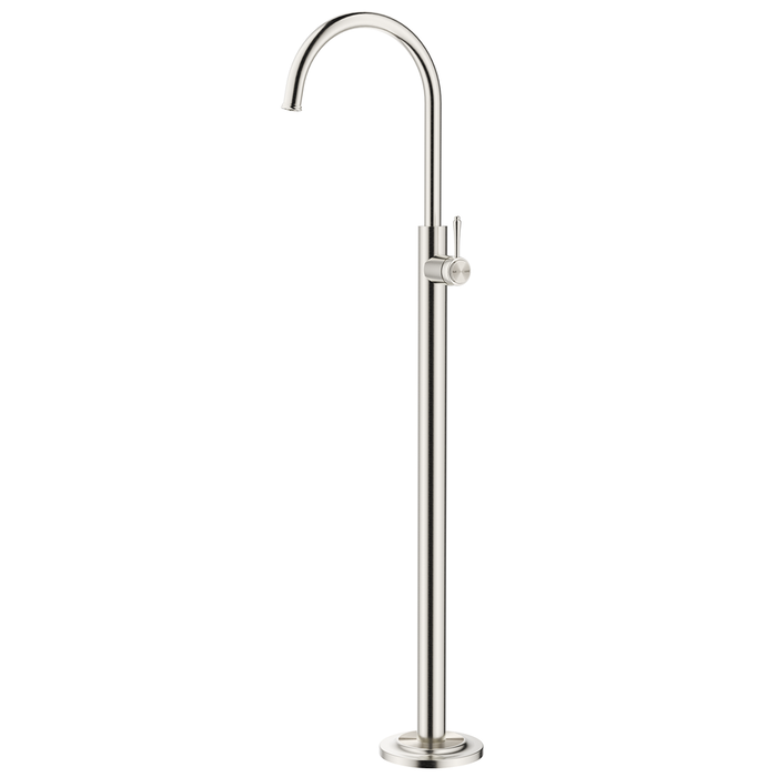 Mica Brushed Nickel Heritage Freestanding Bath Mixer